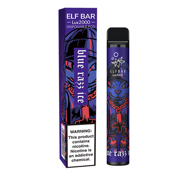 Одноразовая ЭС Elf Bar Lux 2000 - Blue Razz Ice (Черничный лимонад Ice)