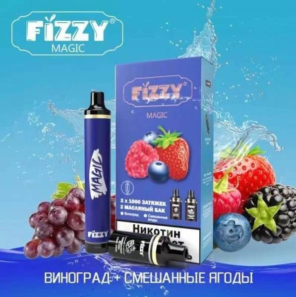 Устройство FIZZY Magic (Виноград-Смешанные ягоды) 2x1000тяг
