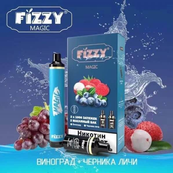 Устройство FIZZY Magic (Виноград-Черника, Личи) 2x1000тяг