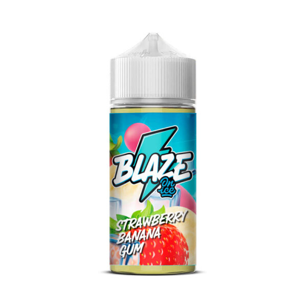 Жидкость Blaze On Ice - Strawberry Banana Gum 100мл 3мг
