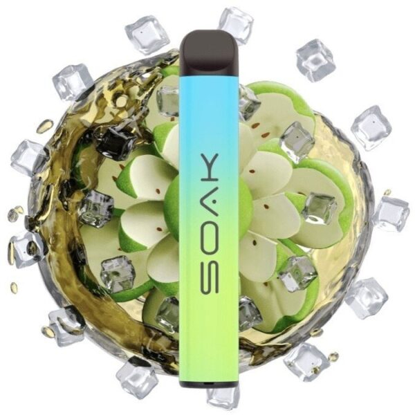 Одноразовая ЭС SOAK Q 800 - Ice Apple (Зеленое Яблоко)