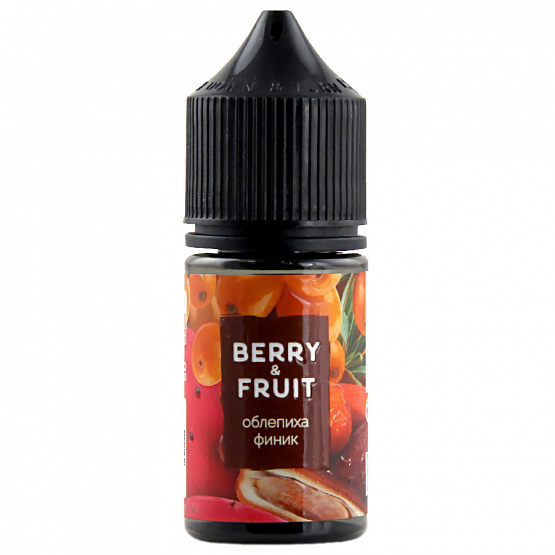 Жидкость Berry&Fruit Salt - Облепиха и финик 30мл (0мг+бустер 36мг)