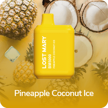 Одноразовая ЭС Lost Mary BM5000 - Pineapple Coconut Ice (Ананас Кокос лед)