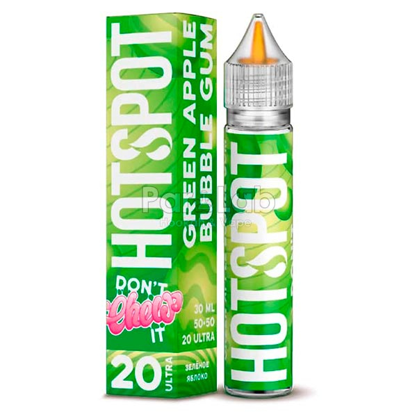 Жидкость HotSpot Don't Chew It Salt - Жвачка зеленое яблоко 30мл (20 Ultra)