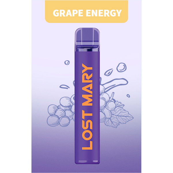 Одноразовая ЭС Lost Mary CM1500 - Grape Energy (Виноградный энергетик)
