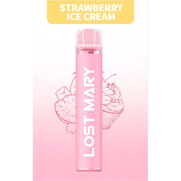 Одноразовая ЭС Lost Mary CM1500 - Strawberry Ice Cream (Клубничное мороженое)
