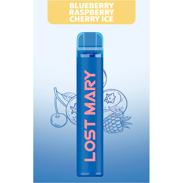 Одноразовая ЭС Lost Mary CM1500 - Blueberry Raspberry Cherry Ice (Черника Малина Вишня Айс)