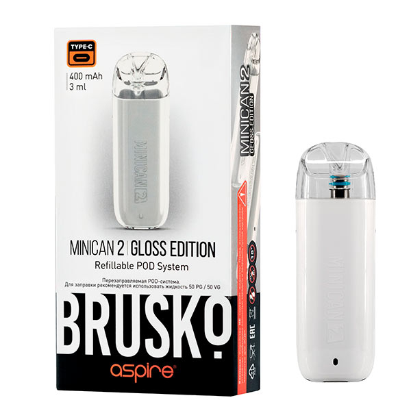 Brusko Minican 2 Gloss Edition 400mAh (Белый)