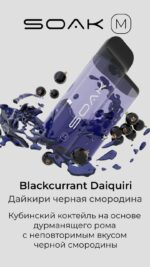 Одноразовая ЭС SOAK M 4000 - Blackcurrant Daiquiri (Дайкири из Черной Смородины)