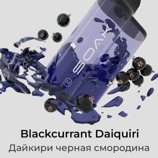 Одноразовая ЭС SOAK M 4000 - Blackcurrant Daiquiri (Дайкири из Черной Смородины)
