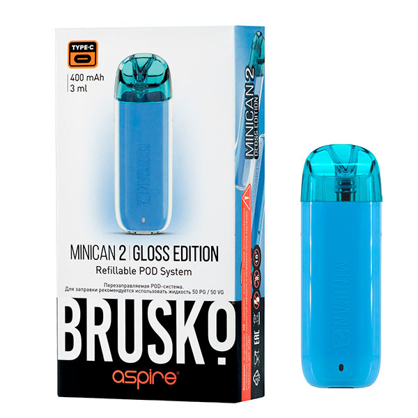 Brusko Minican 2 Gloss Edition 400mAh (Синий)
