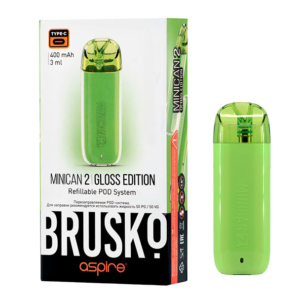 Brusko Minican 2 Gloss Edition 400mAh (Зелёный)