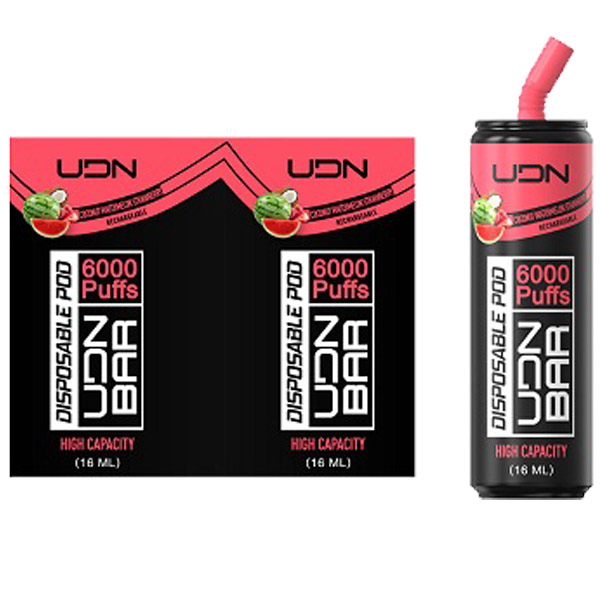 Одноразовая ЭС UDN Bar 6000 - Coconut Watermelon Strawberry (Кокос Арбуз Клубника)