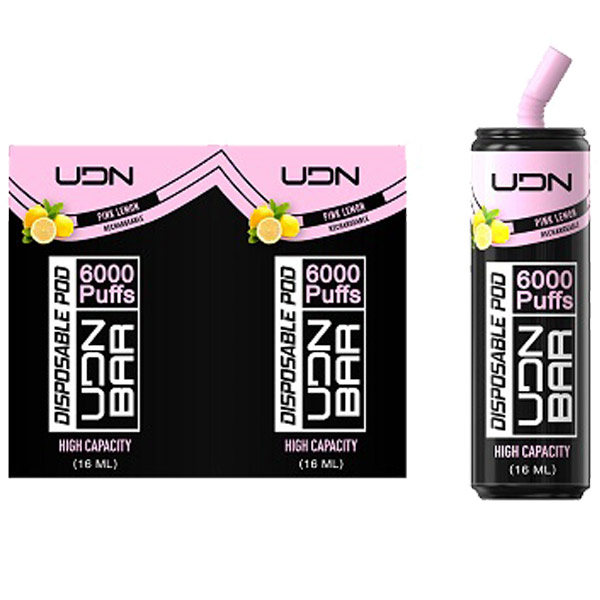 Одноразовая ЭС UDN Bar 6000 - Pink Lemon (Розовый Лимон)