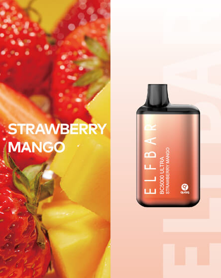 Одноразовая ЭС Elf Bar BC5000 Ultra - Strawberry Mango (Клубника-Манго)