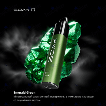 Устройство SOAK Q - Emerald Green (В комплекте картридж со случайным вкусом)