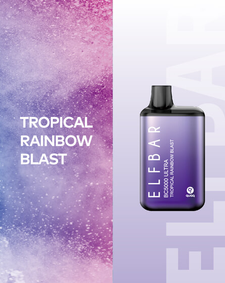 Одноразовая ЭС Elf Bar BC5000 Ultra - Tropical Rainbow Blast (Тропические мишки Гамми)