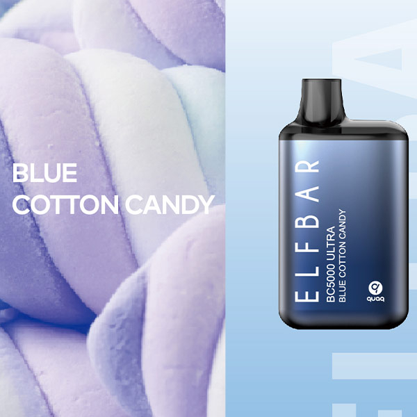 Одноразовая ЭС Elf Bar BC5000 Ultra - Blue Cotton Candy (Черника-Сахарная вата)