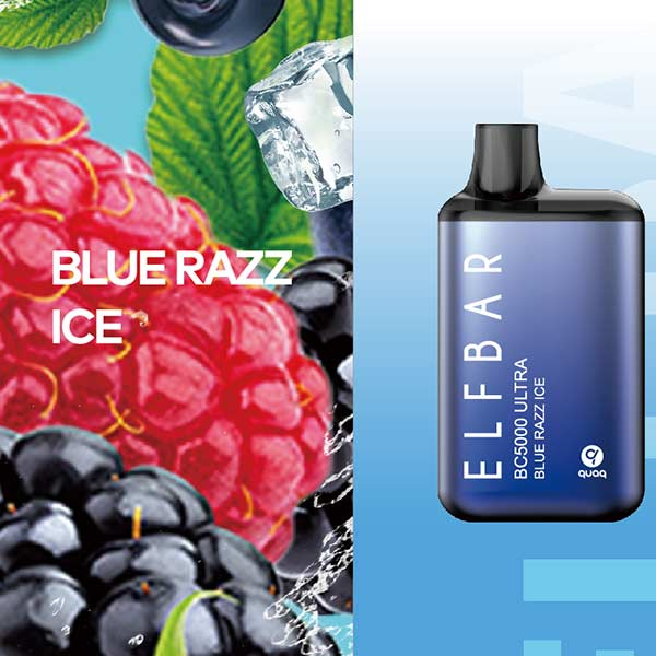 Одноразовая ЭС Elf Bar BC5000 Ultra - Blue Razz Ice (Черника малина Ice)