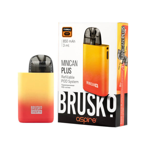 Brusko Minican Plus 850mAh (Красно-жёлтый градиент)