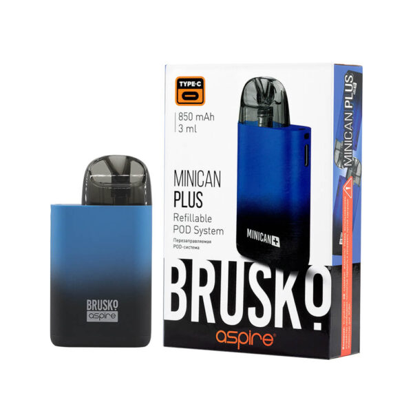 Brusko Minican Plus 850mAh (Чёрно-синий градиент)