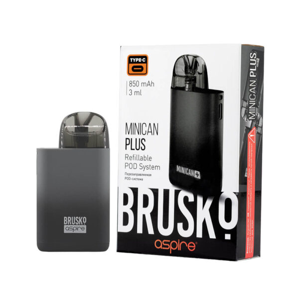 Brusko Minican Plus 850mAh (Чёрно-серый градиент)