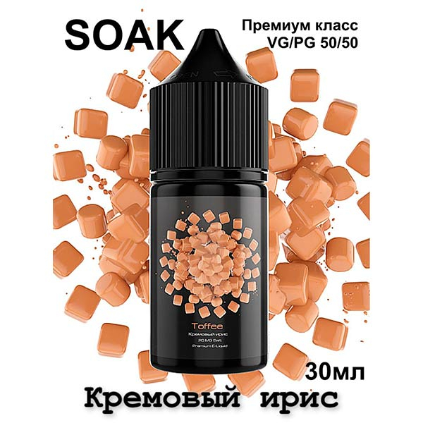 Жидкость SOAK LX Salt - Toffee 30мл (20mg) (Premium)
