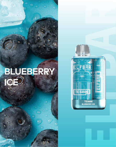 Одноразовая ЭС Elf Bar TE5000 - Blueberry Ice (Черника Лед)