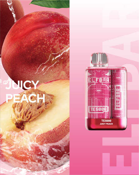 Одноразовая ЭС Elf Bar TE5000 - Juicy Peach (Персиковый сок)