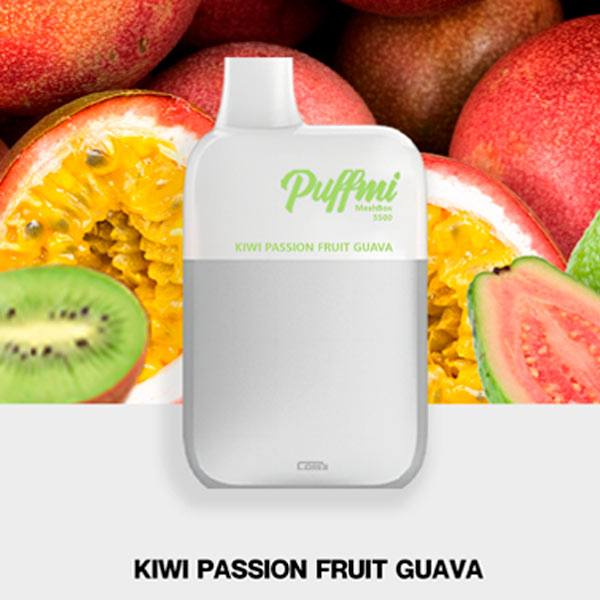 Одноразовая ЭС PuffMi DX5000 MeshBox - Kiwi Passion Fruit Guava (Киви маракуйя гуава)