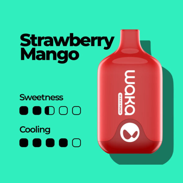 Одноразовая ЭС WAKA Smash 6000 - Strawberry Mango (Клубника и Манго)