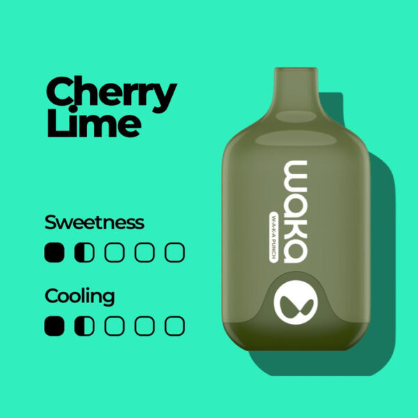 Одноразовая ЭС WAKA Smash 6000 - Cherry Lime (Вишневый Лайм)