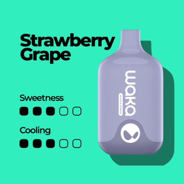 Одноразовая ЭС WAKA Smash 6000 - Strawberry Grape (Клубника и Виноград)