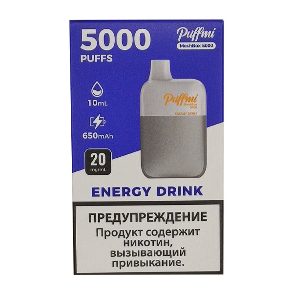 Одноразовая ЭС PuffMi DX5000 MeshBox - Energy Drink (Энергетик)