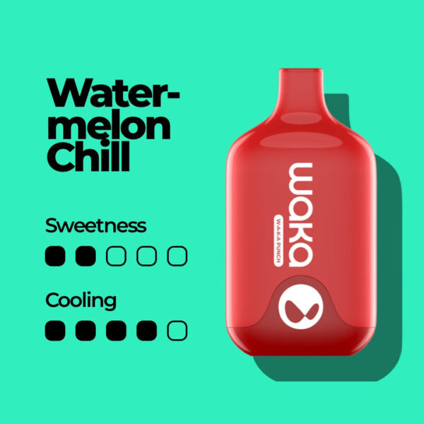 Одноразовая ЭС WAKA Smash 6000 - Watermelon Chill (Арбуз)