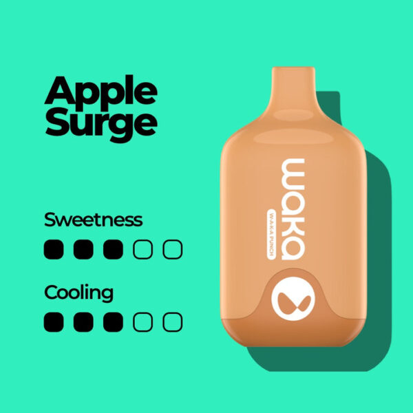 Одноразовая ЭС WAKA Smash 6000 - Apple Surge (Яблочная Волна)