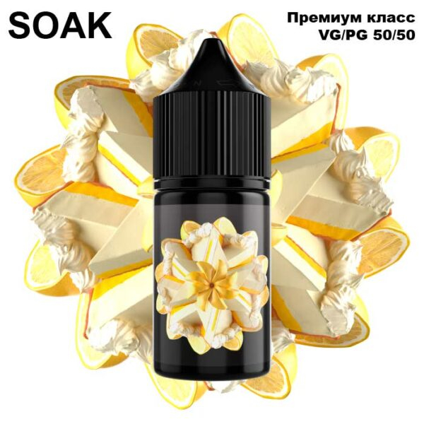 Жидкость SOAK L Salt - Lemon Tart 30мл (20mg) (Premium)