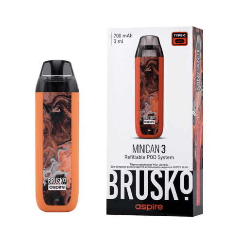 Brusko Minican 3 Pod 700mAh (Оранжевый Флюид)