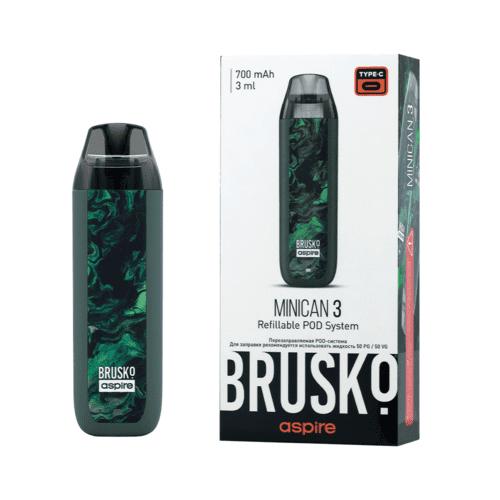 Brusko Minican 3 Pod 700mAh (Темно-зеленый Флюид)