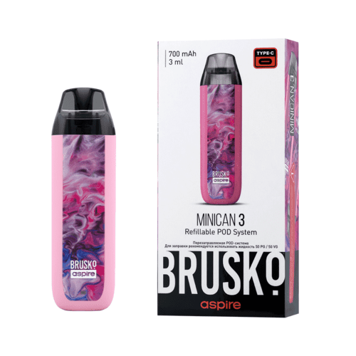 Brusko Minican 3 Pod 700mAh (Розовый Флюид)