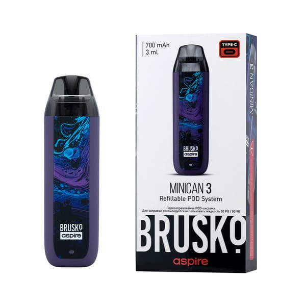 Brusko Minican 3 Pod 700mAh (Темно-фиолетовый Флюид)