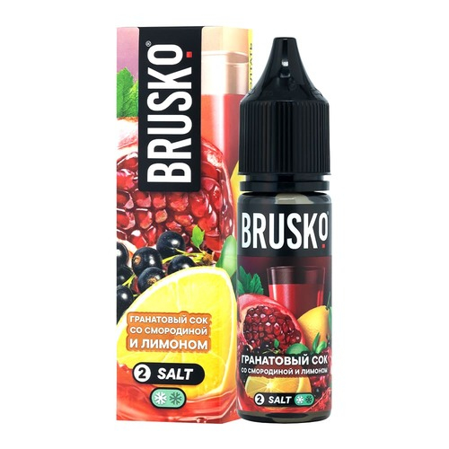 Жидкость Brusko Salt (Chubby) - Гранатовый сок со смородиной и лимоном 35мл (2 Ultra)
