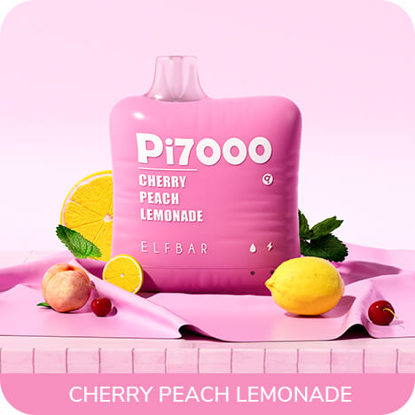Одноразовая ЭС Elf Bar Pi7000 - Cherry Peach Lemonade (Вишня персик лимонад)