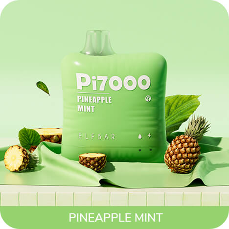 Одноразовая ЭС Elf Bar Pi7000 - Pineapple Mint (Ананас мята)