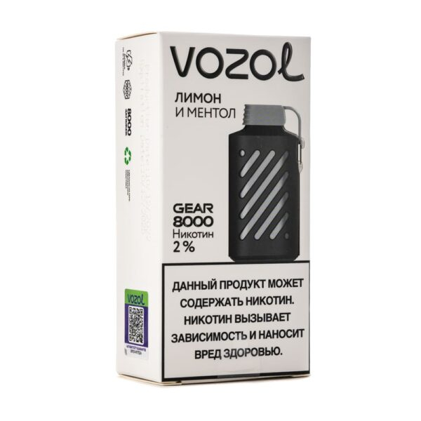 Одноразовая ЭС Vozol Gear 8000 - Лимон и ментол
