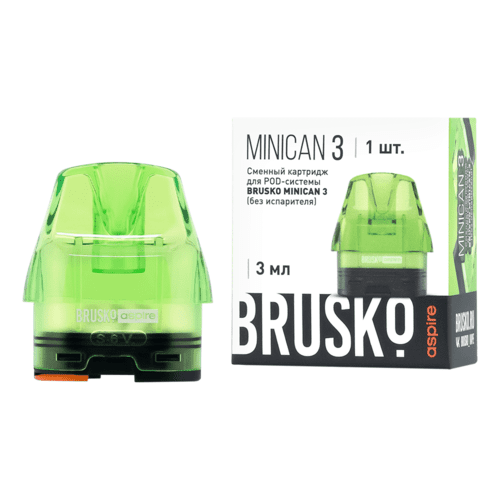 Картридж Brusko Minican 3 (Без испарителя) (Зеленый)