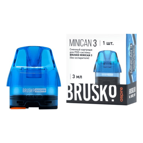 Картридж Brusko Minican 3 (Без Испарителя) (Синий)