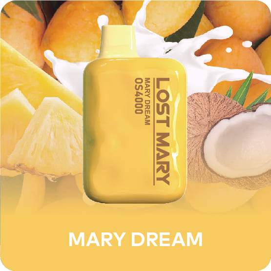 Одноразовая ЭС Lost Mary OS4000 - Mary Dream (Папайя Ананас Манго Кокосовый крем)