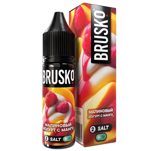 Жидкость Brusko Salt (Chubby) - Малиновый йогурт с манго 35мл (2 Ultra)