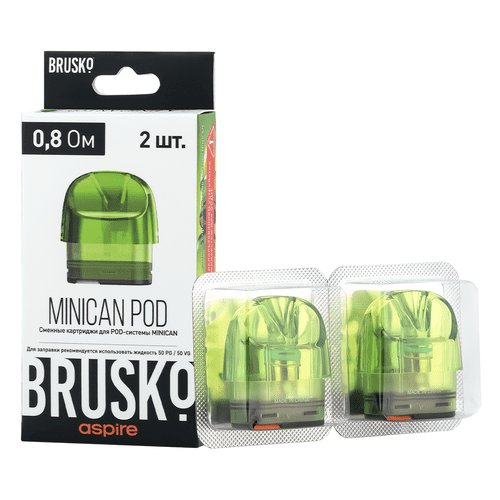 Картридж Brusko Minican (0.8 Ом 3ml) Зеленый